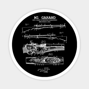 M1 Garand - World War 2 Weapon Blueprint  Rifle Magnet